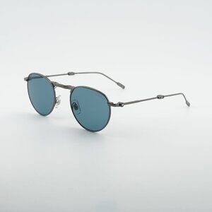 Montblanc MB0280S 002 Sunglasses Grey Square Frame, Blue Lenses